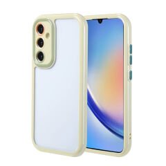 Samsung Galaxy A34 Kılıf Kamera Korumalı Renkli Kenar ve Çerçeve Tasarımlı Vitamin Kapak
