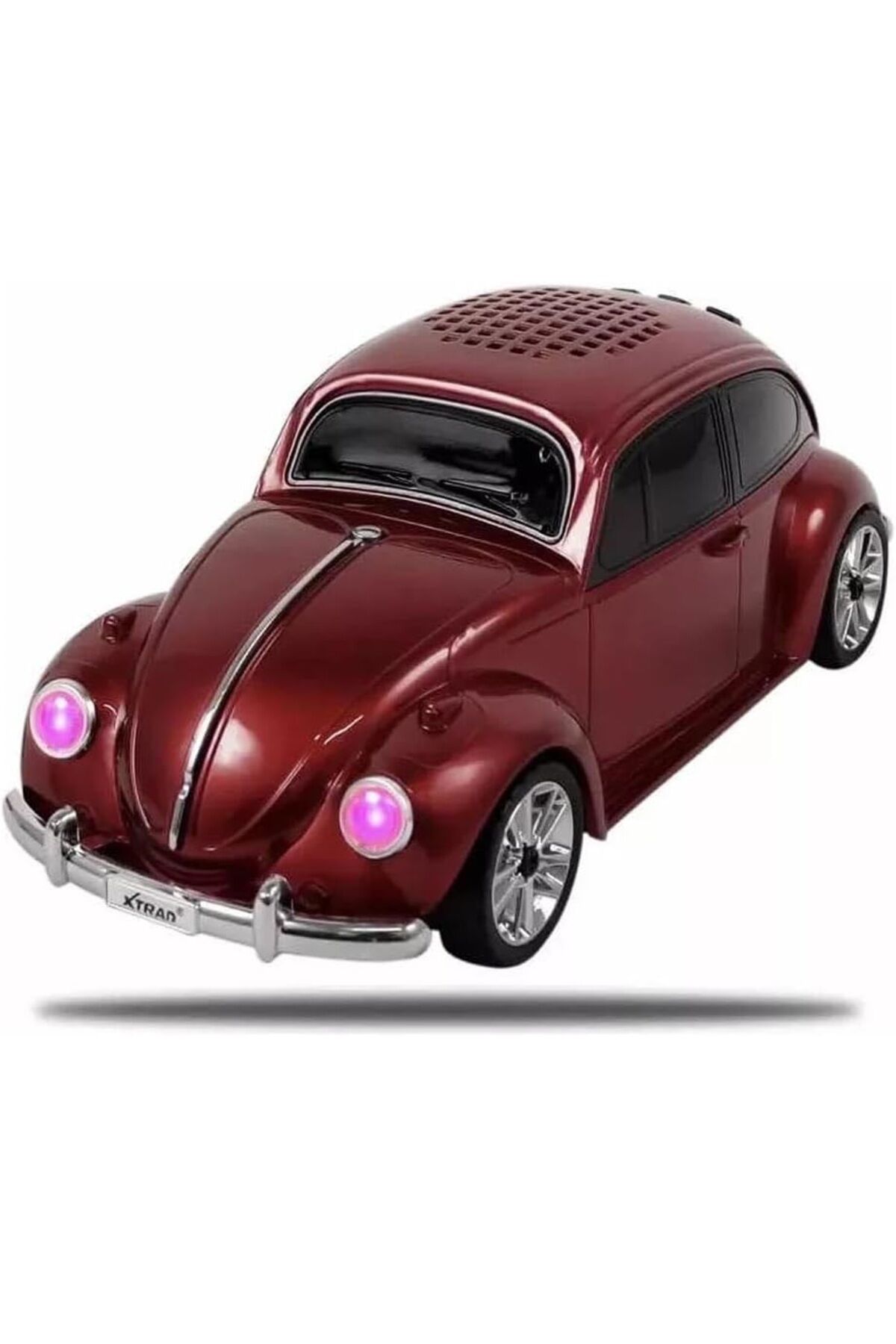 1939 Beetle Araba Görünümlü Araba Tasarimli Bluetooth Hoparlör Kırmızı