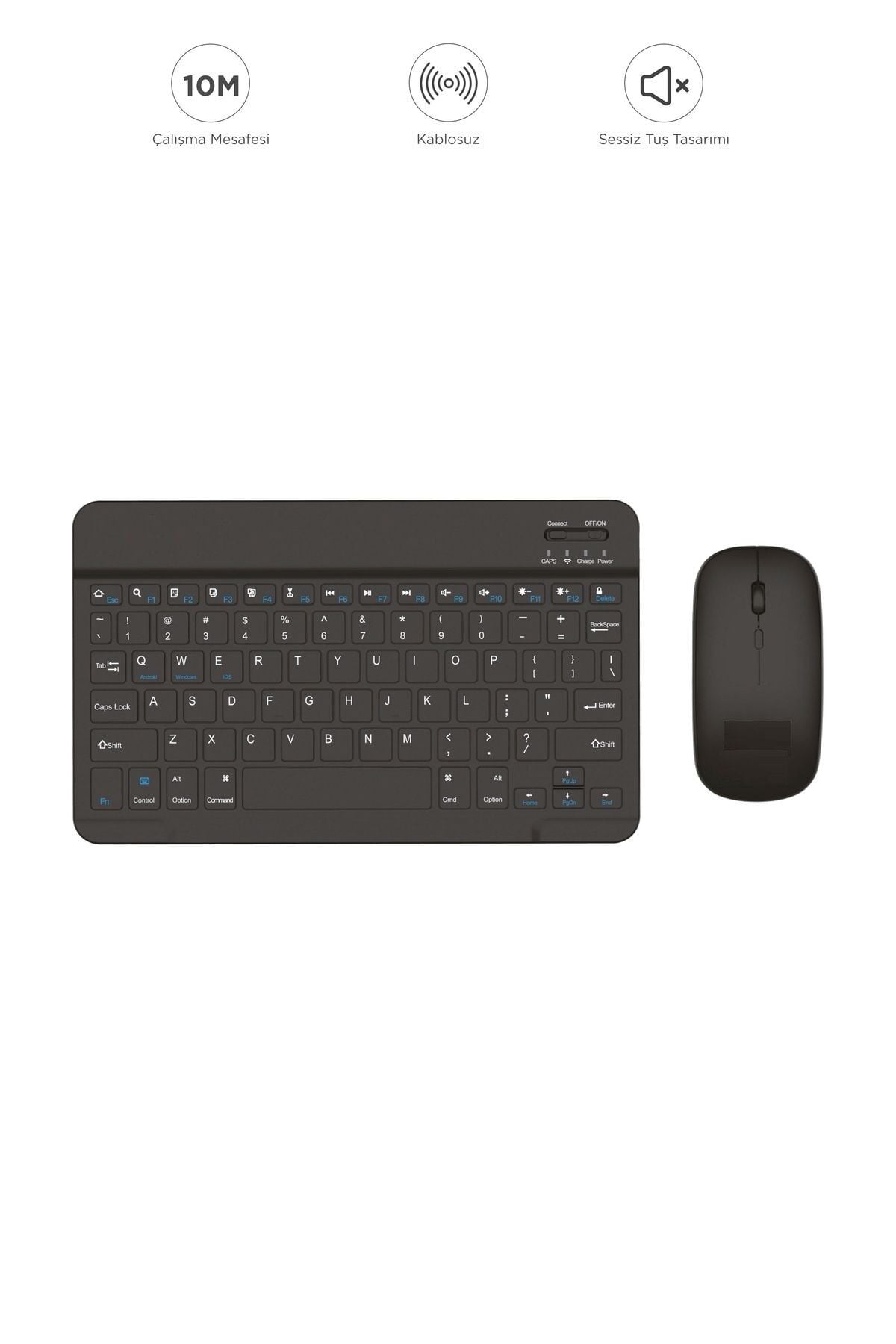 TMK-04 Bluetooht Kablosuz Klavye Mouse Seti