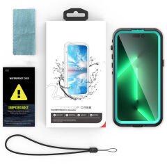 iPhone 14 Pro Max Kılıf 1-1 Su Geçirmez Kılıf Siyah
