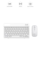 TMK-04 Bluetooht Kablosuz Klavye Mouse Seti Beyaz