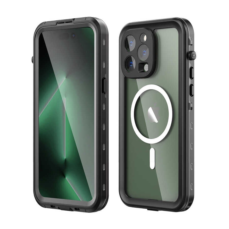 iPhone 14 Pro Max Kılıf 1-1 Su Geçirmez Kılıf Siyah