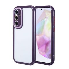 Samsung Galaxy A35 Kılıf Kamera Korumalı Renkli Kenar ve Çerçeve Tasarımlı Vitamin Kapak