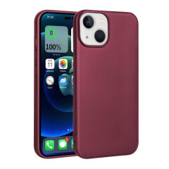 iPhone 14 Kılıf Premier Silikon Kapak Mürdüm