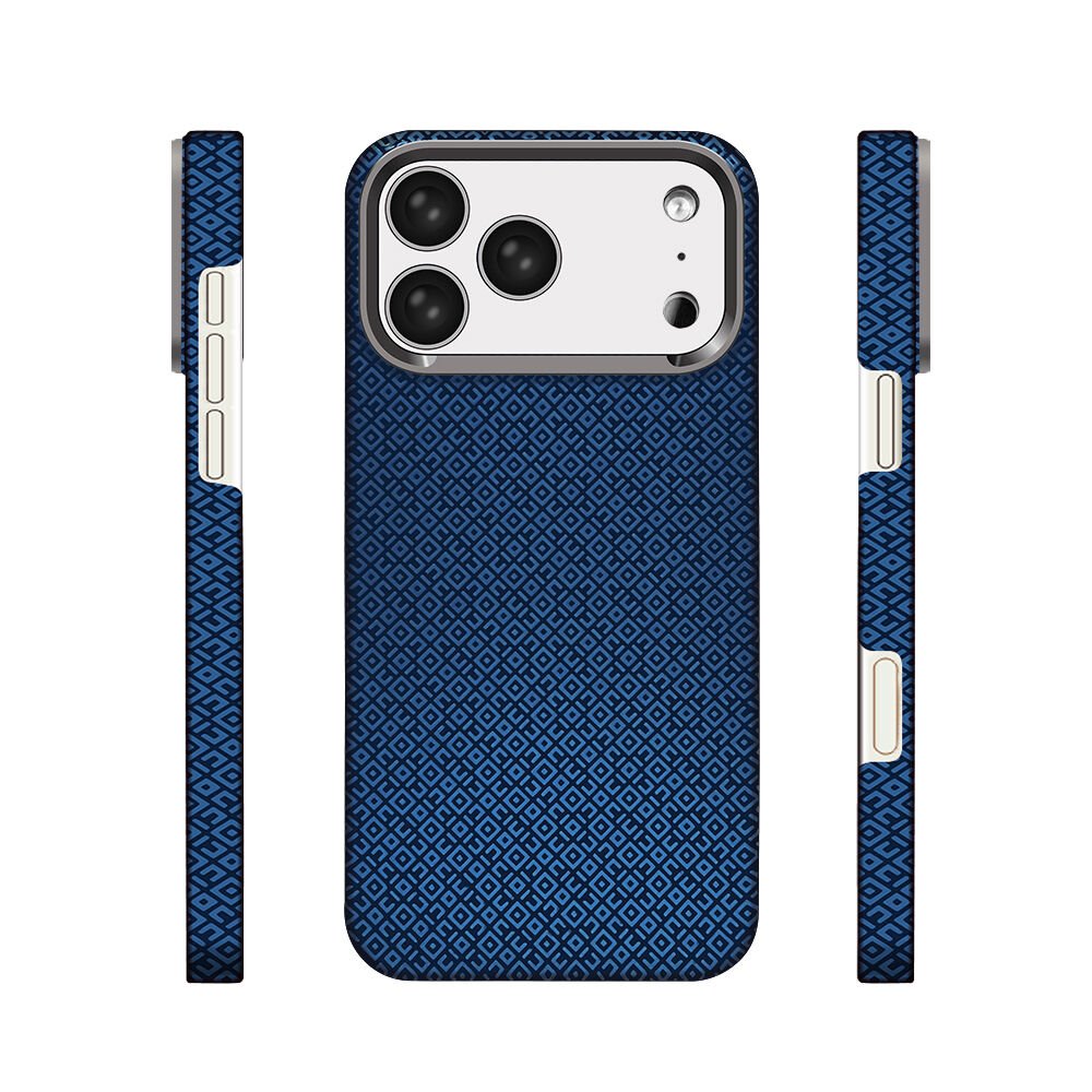 iPhone 17 Pro Max Kılıf M-Safe Şarj Özellikli Premium Paris Vax Sert PC Kapak Lacivert