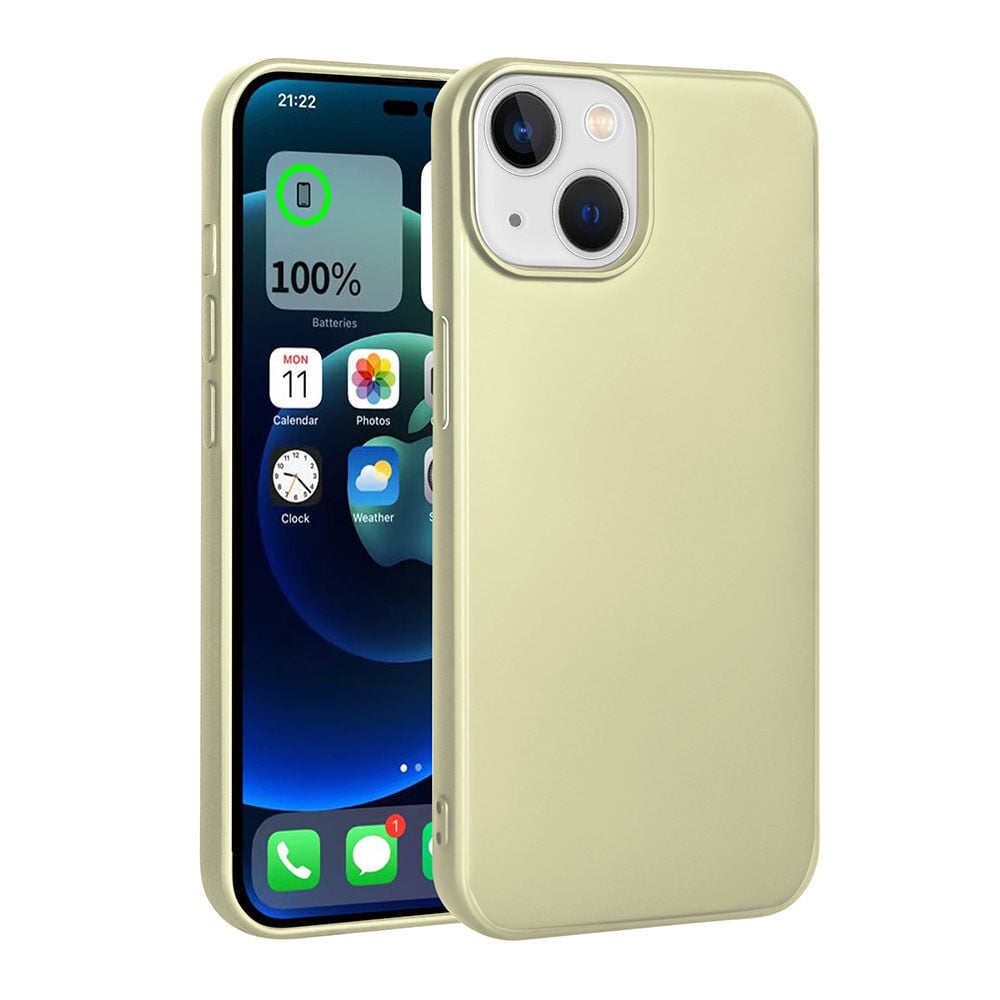 iPhone 15 Kılıf Premier Silikon Kapak Gold