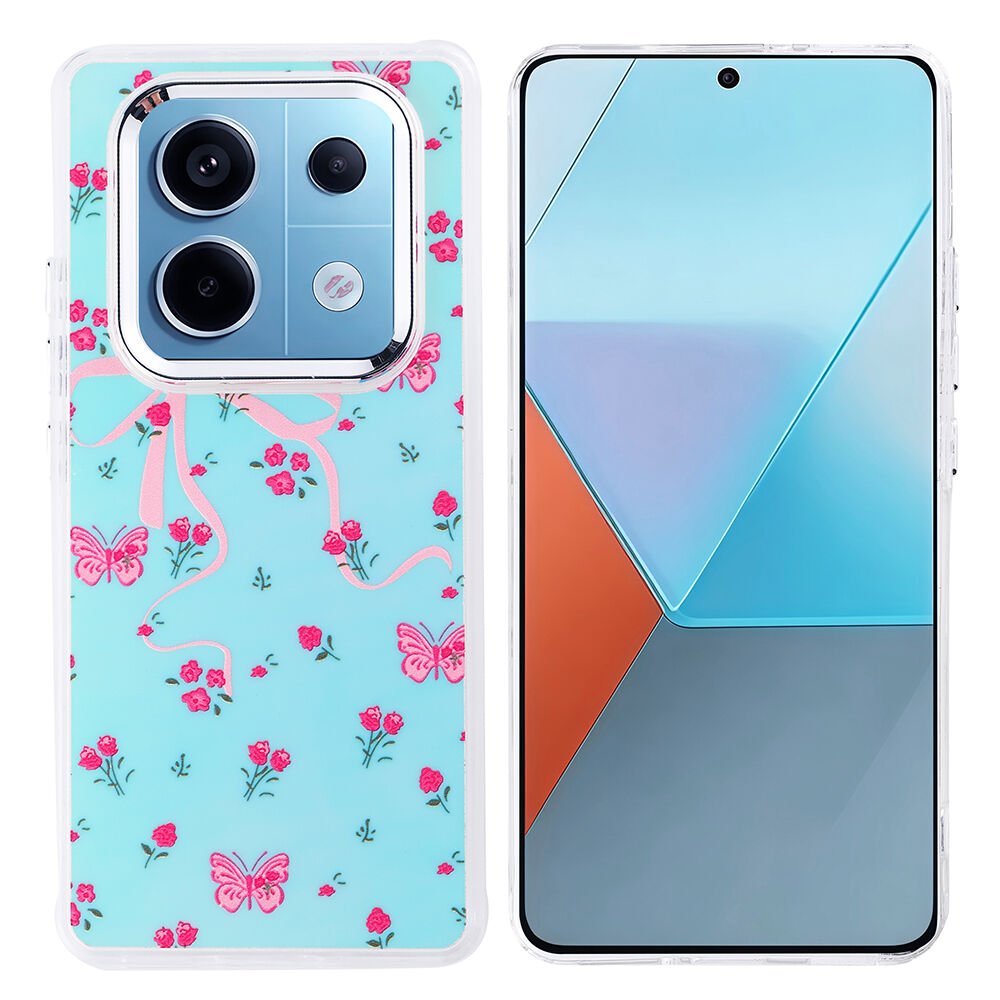 Xiaomi Redmi Note 14 Pro 4G Kılıf Airbag Tasarımlı Hadra Kapak Kelebek