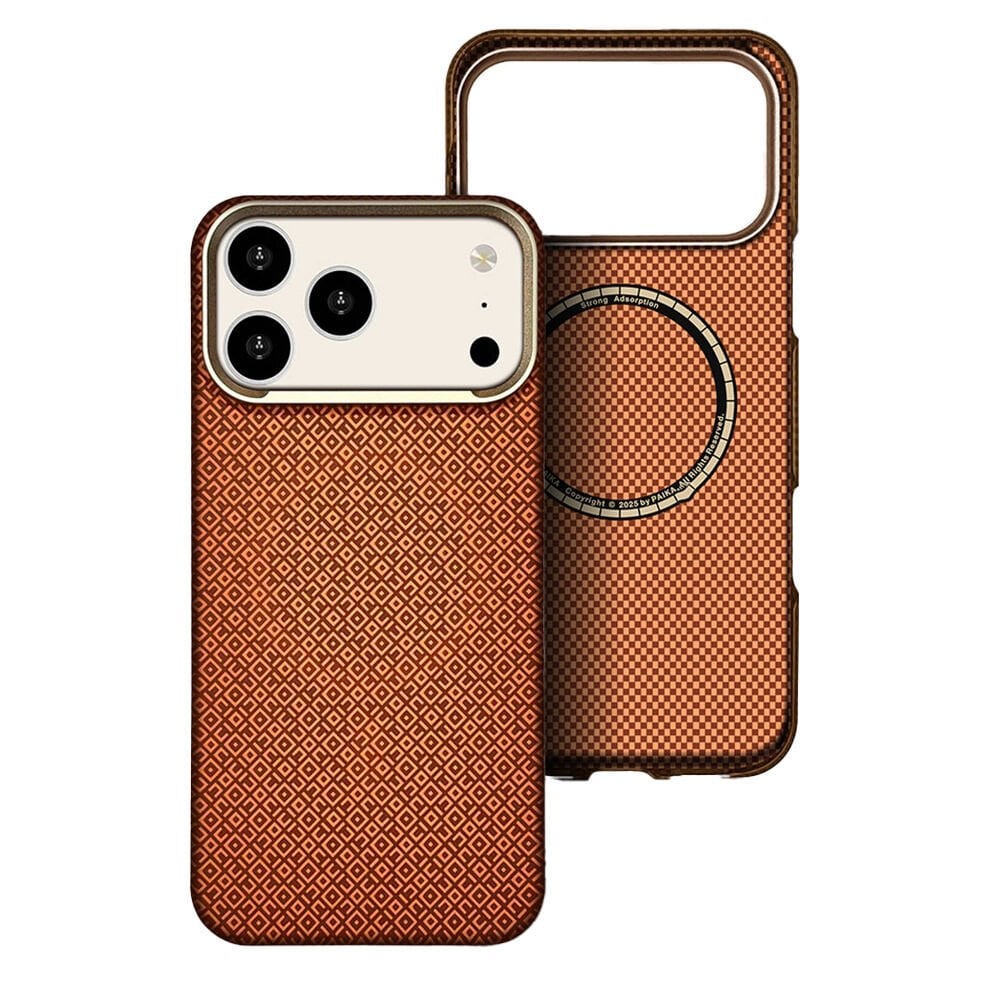 iPhone 17 Pro Kılıf M-Safe Şarj Özellikli Premium Paris Vax Sert PC Kapak