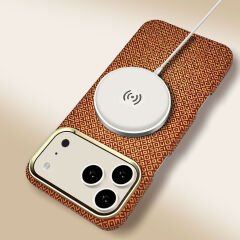iPhone 17 Pro Kılıf M-Safe Şarj Özellikli Premium Paris Vax Sert PC Kapak