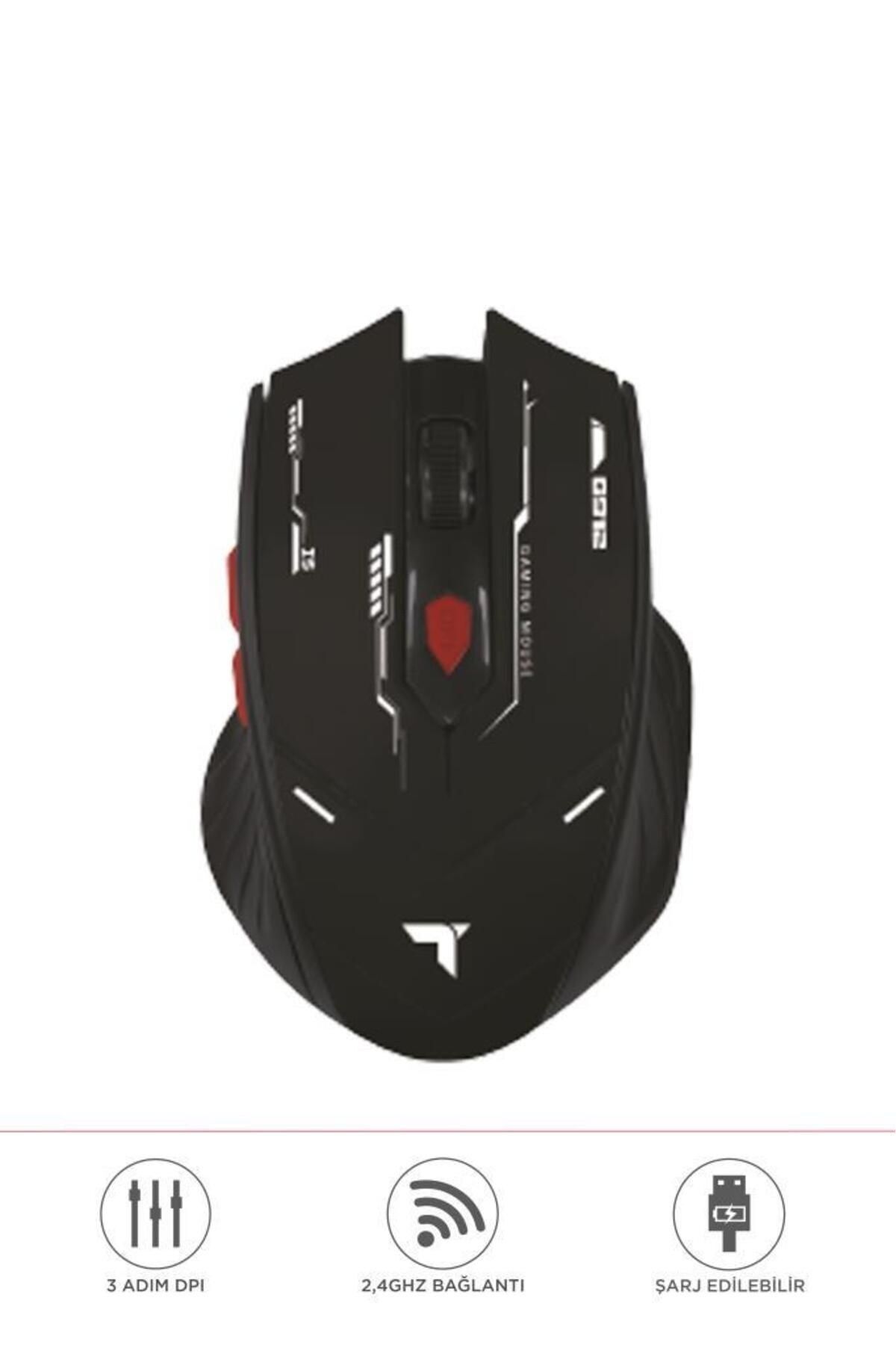 TM-20 Çift Modlu Kablosuz Oyuncu Mouse Fare Siyah