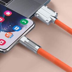 İphone 120w Watt 6 A Süper Hızlı Şarj Data Kablosu 1 Metre Lightning