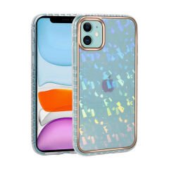 iPhone 11 Kılıf Desenli Parlayan Transparan Avva Kapak