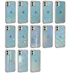 iPhone 11 Kılıf Desenli Parlayan Transparan Avva Kapak