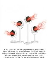 Ayaklı Isıtıcı Fan 800W | Sessiz Çalışma | Hızlı Isıtma | Aşırı Isınma Koruma