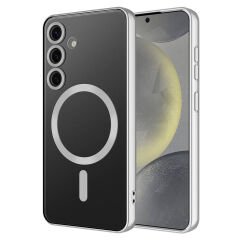 Samsung Galaxy S24 Kılıf Kamera Korumalı Kablosuz Wireless Şarj Özellikli Demre Kapak