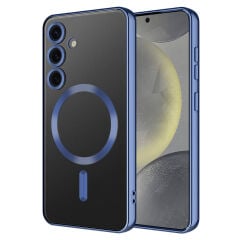 Samsung Galaxy S24 Kılıf Kamera Korumalı Kablosuz Wireless Şarj Özellikli Demre Kapak Lila