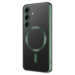 Samsung Galaxy S24 Kılıf Kamera Korumalı Kablosuz Wireless Şarj Özellikli Demre Kapak