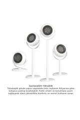 Ayaklı Isıtıcı Fan 800W | Sessiz Çalışma | Hızlı Isıtma | Aşırı Isınma Koruma Beyaz