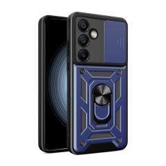 Samsung Galaxy S25 FE Kılıf Magnetik Standlı Kamera Korumalı Sürgülü Vega Kapak