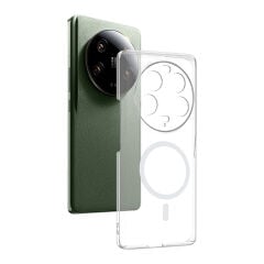 Xiaomi 13 Ultra Uyumlu Kamera Korumalı MagSafe Şarj Özellikli Şeffaf Sararmaz London Sert Plastik Kapak