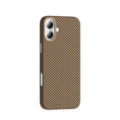 iPhone 16 Plus Kılıf Kablosuz Şarj Özellikli Karbon Fiber Görünümlü Gros Kapak