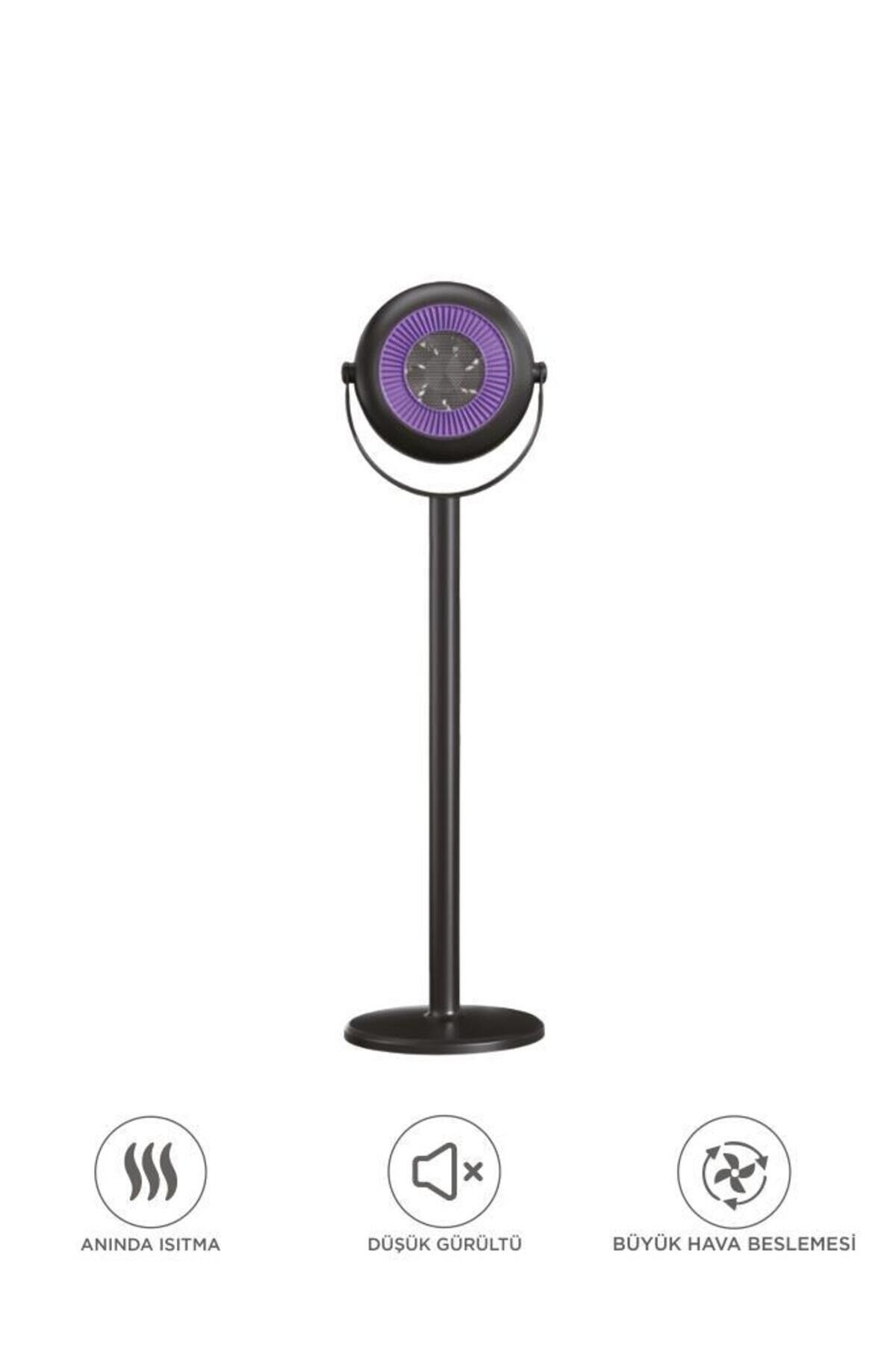 Ayaklı Isıtıcı Fan 800W | Sessiz Çalışma | Hızlı Isıtma | Aşırı Isınma Koruma Siyah
