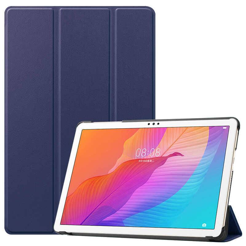 Honor X8 Smart Cover Standlı 1-1 Kılıf Lacivert