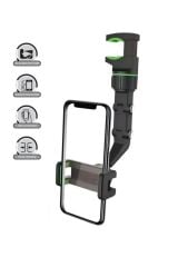 014 360° Telefon Tutucu Dikiz Aynası Evrensel 360° Dönen Araba Telefon Tutucusu