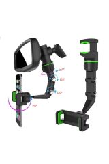 014 360° Telefon Tutucu Dikiz Aynası Evrensel 360° Dönen Araba Telefon Tutucusu