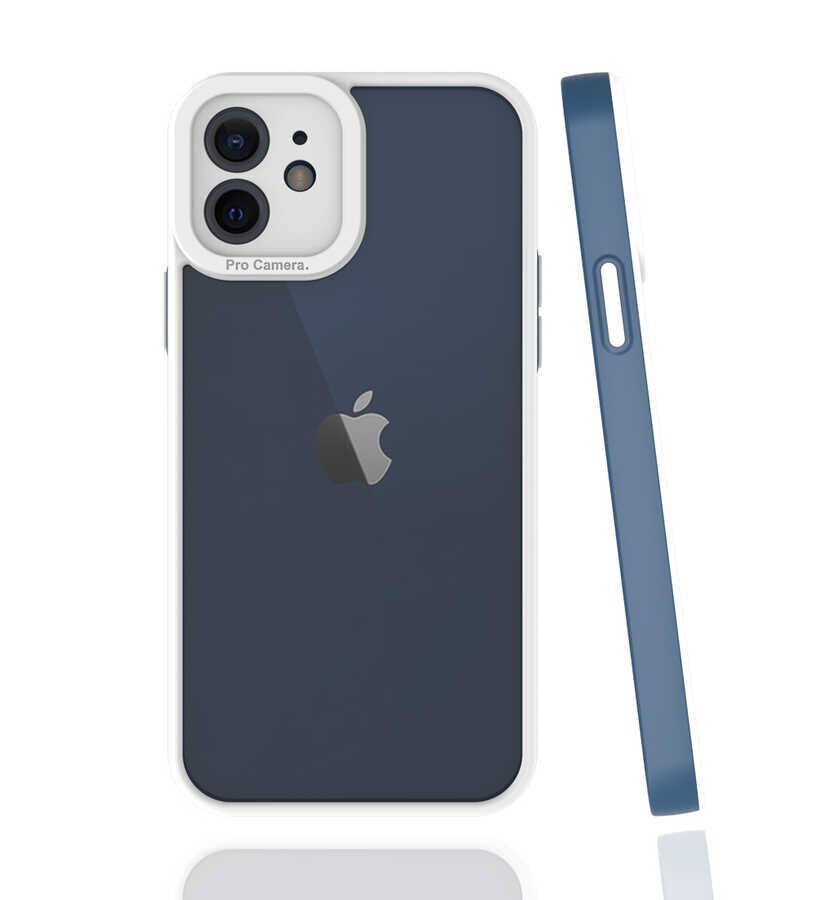 iPhone 12 Kılıf Mima Kapak Lacivert