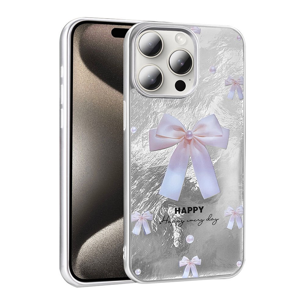 iPhone 14 Pro Max Kılıf Desenli Mep Kapak İncili Fiyonk