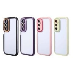 Samsung Galaxy A25 Kılıf Kamera Korumalı Renkli Kenar ve Çerçeve Tasarımlı Vitamin Kapak