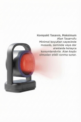 Mini Isıtıcı Fan | Taşınabilir Sessiz Hızlı Isıtma | 500W Kompakt Isıtıcı Siyah