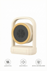 Mini Isıtıcı Fan | Taşınabilir Sessiz Hızlı Isıtma | 500W Kompakt Isıtıcı Bej