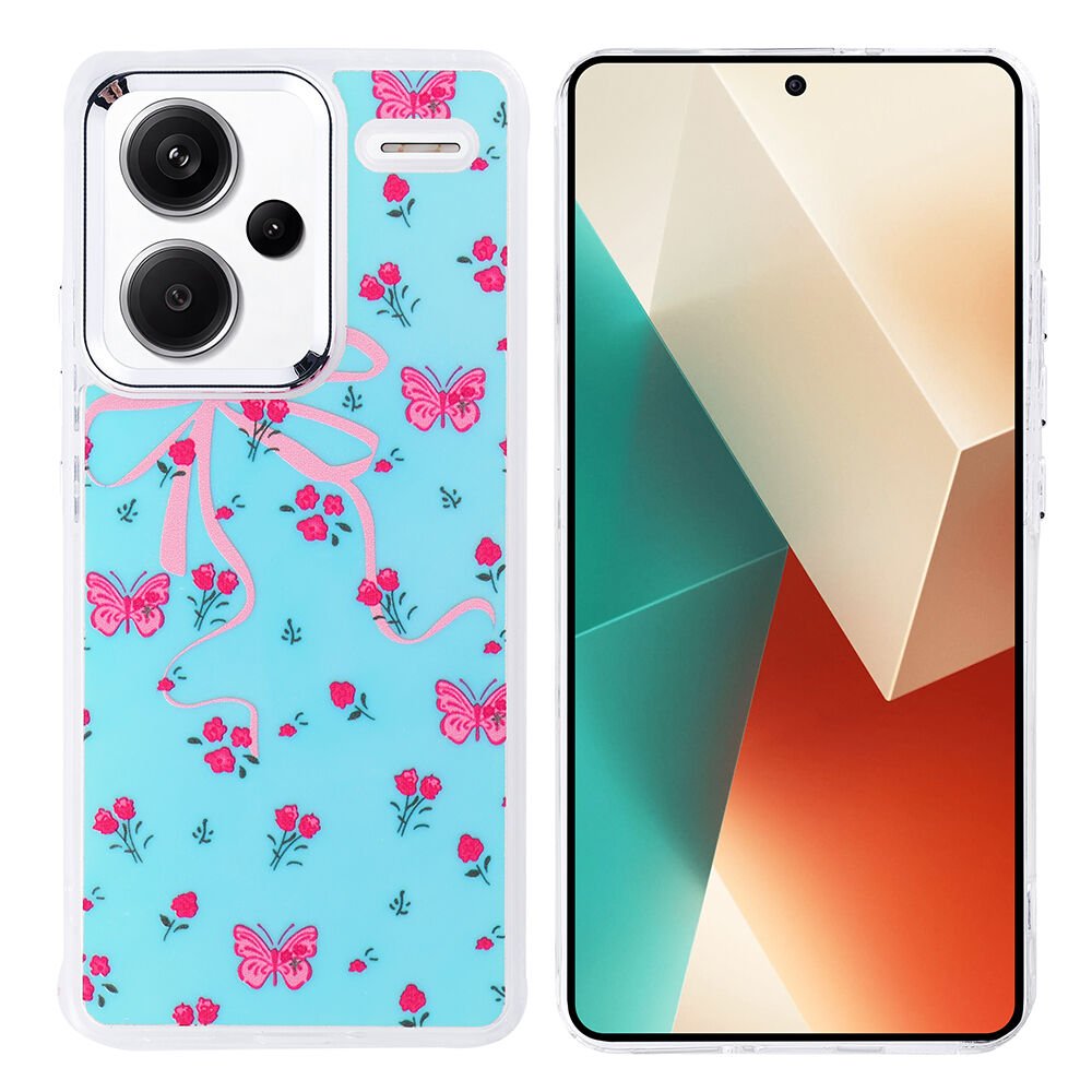 Xiaomi Redmi Note 13 Pro Plus 5G Kılıf Airbag Tasarımlı Hadra Kapak Kelebek