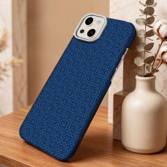 iPhone 15 Kılıf M-Safe Şarj Özellikli Premium Vax Sert PC Kapak