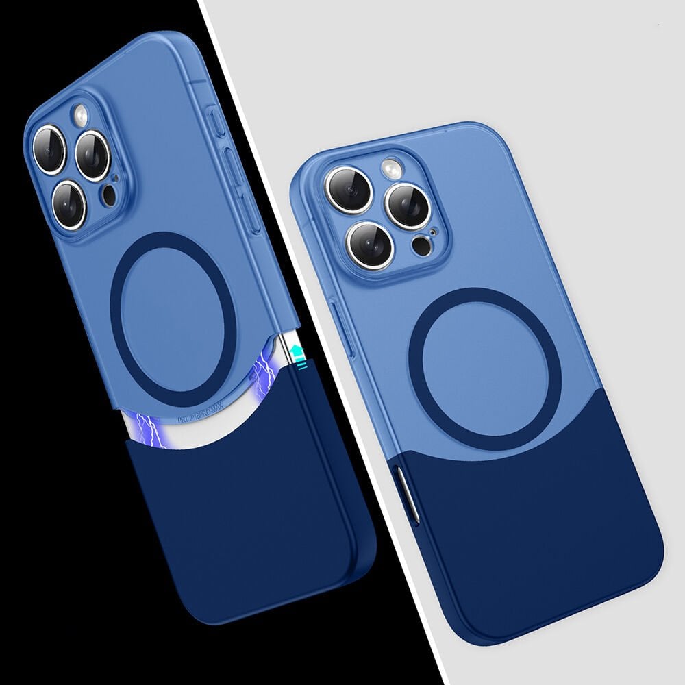 iPhone 16 Pro Kablosuz Şarj Destekli Kılıf Mıknatıslı Duble Kapak