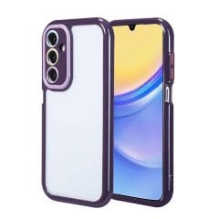Samsung Galaxy A15 Kılıf Kamera Korumalı Renkli Kenar ve Çerçeve Tasarımlı Vitamin Kapak