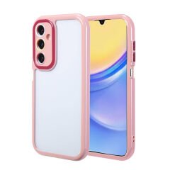 Samsung Galaxy A15 Kılıf Kamera Korumalı Renkli Kenar ve Çerçeve Tasarımlı Vitamin Kapak
