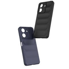 Xiaomi Redmi 13C Kılıf Esnek TPU Oyuklu Arka Yüzey Tasarımlı Etnik Silikon Kapak
