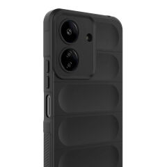 Xiaomi Redmi 13C Kılıf Esnek TPU Oyuklu Arka Yüzey Tasarımlı Etnik Silikon Kapak