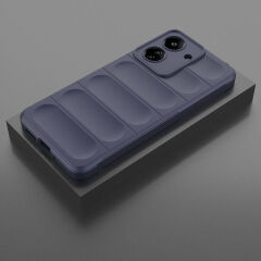 Xiaomi Redmi 13C Kılıf Esnek TPU Oyuklu Arka Yüzey Tasarımlı Etnik Silikon Kapak