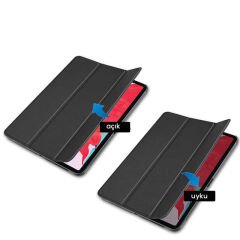 Apple iPad Air 11 2024 Smart Cover Standlı 1-1 Kılıf