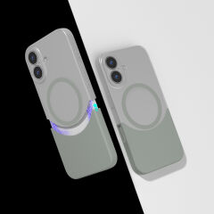 iPhone 16 Plus Kablosuz Şarj Destekli Kılıf Mıknatıslı Duble Kapak