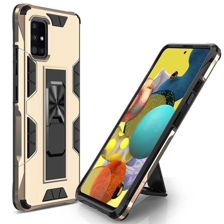 Samsung Galaxy A71 Kılıf Volve Kapak Gold