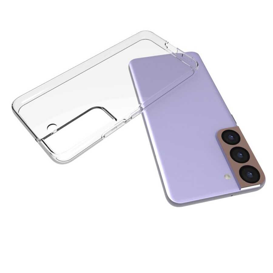 Samsung Galaxy S22 Kılıf Süper Silikon Kapak Renksiz