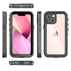 iPhone 13 Mini Kılıf 1-1 Su Geçirmez Kılıf Siyah