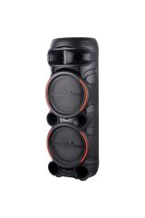 2058 Çift Kablosuz Mikrofonlu RGB Ledli Taşınabilir Bluetooth Hoparlör Parti Speaker FM / USB / TF