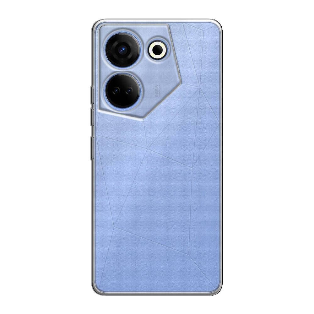 Tecno Camon 20 Pro 4G Kılıf Kamera Korumali Süper Silikon Kapak Renksiz
