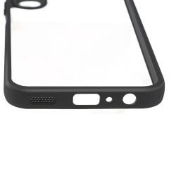 Samsung Galaxy A15 Kılıf Kamera Korumalı Şeffaf Arka Yüzey New Roll Kapak